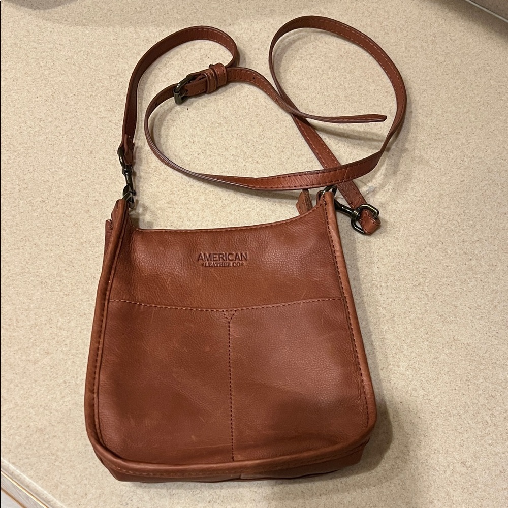American Leather Co. Brown Crossbody Bag